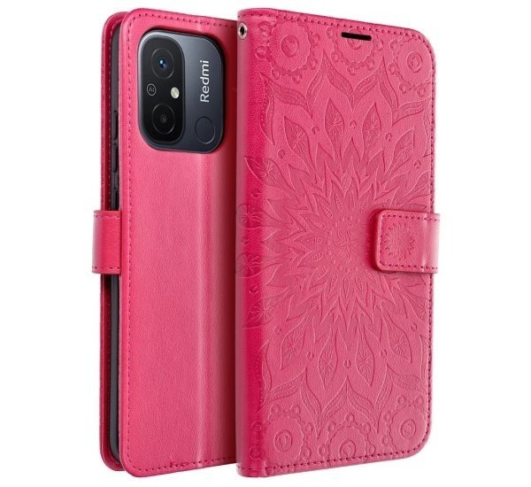 Flipové pouzdro MEZZO pro Xiaomi Redmi 12C, mandala magenta