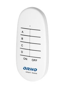 Dálkový ovladač pro bezdrátové ovládání vypínačů a zásuvek pod omítku, 4 kanály, ORNO  OR-SH-1752 Smart Home
