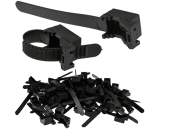 Stahovací pásky UP-30/100 UV, šířka 12mm, ČERNÉ, balení 100ks