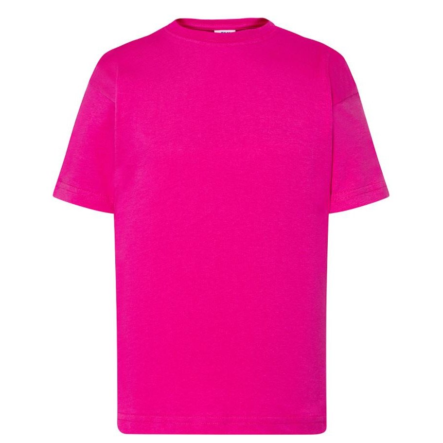 Dětské tričko krátký rukáv JHK - tmavě růžové, 5-6 let