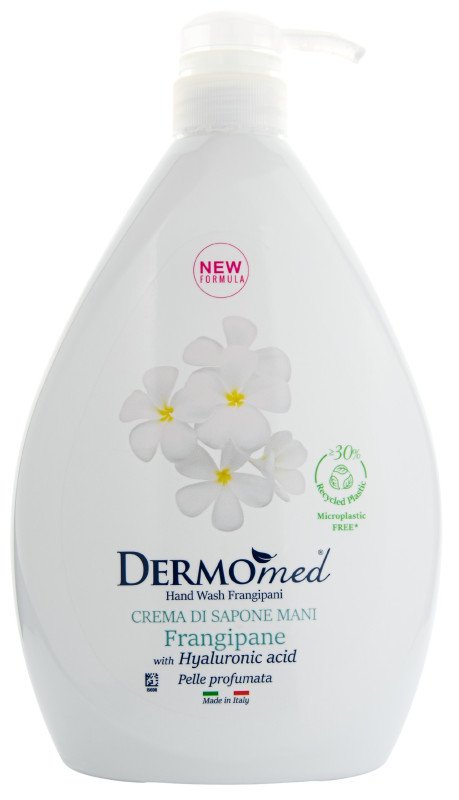 DERMOMED SAPONE FRANGIPANE  Tekuté mýdlo na ruce Plumérie 1000 ml - DERMOMED