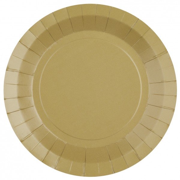 Talíře papírové Natur 22,5 cm 10 ks