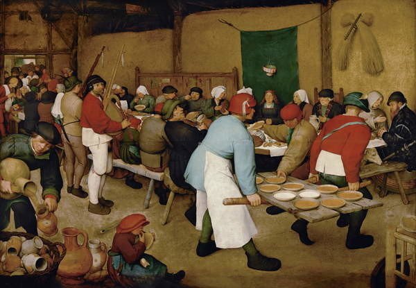 Pieter the Elder Bruegel Pieter the Elder Bruegel - Obrazová reprodukce Peasant Wedding, 1568, (40 x 26.7 cm)