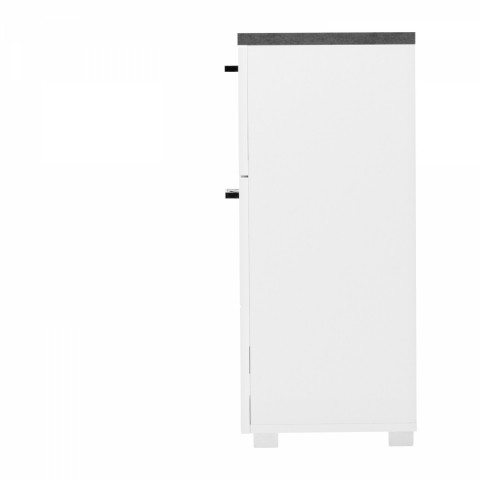 Skříňka 1 dveře + 1 zásuvka PRAYA 70  bílá/beton FN2765 Idea