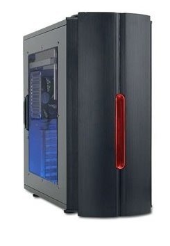 CoolerMaster case Mystique 632,ATX,black,bez zdroje, průh.bok full ALU