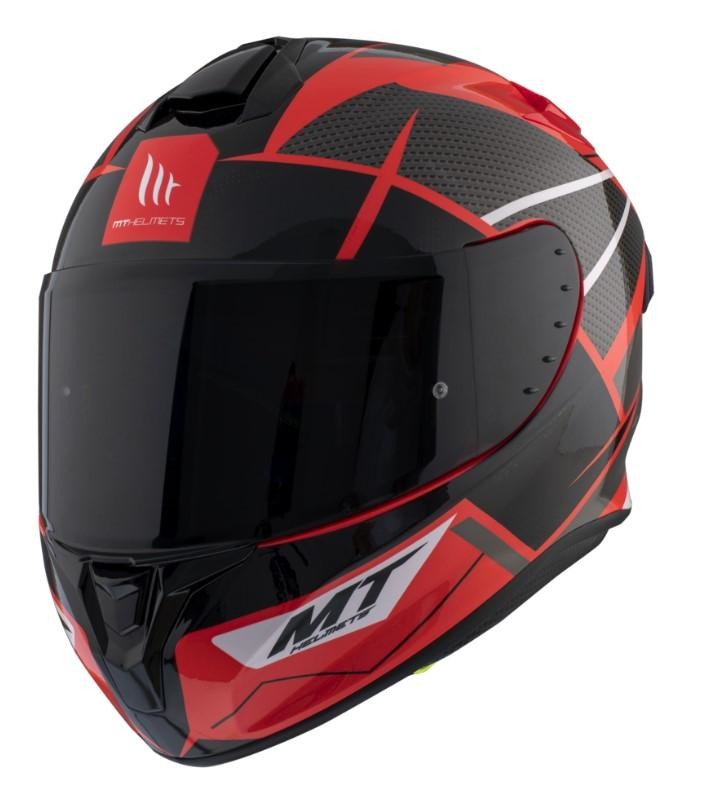 MT Helmets FF106 Pro Targo Pro Podium D5 červeno-černá