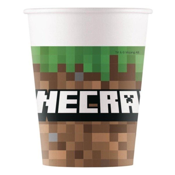 Kelímky papírové Minecraft 200 ml 8 ks