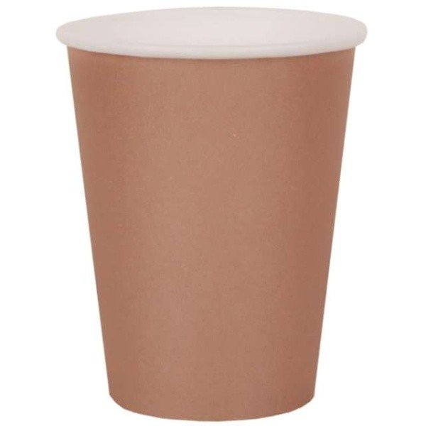 Kelímky papírové bronzové 250 ml 10 ks