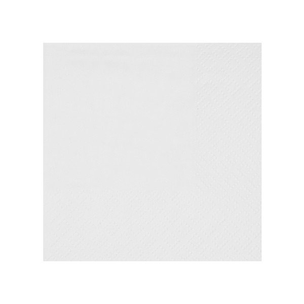 Ubrousky papírové bílé 21 x 20 cm 25 ks