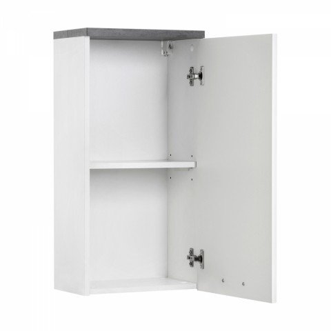 Závěsná skříňka 1 dveře PRAYA 71 bílá/beton FN2766 Idea