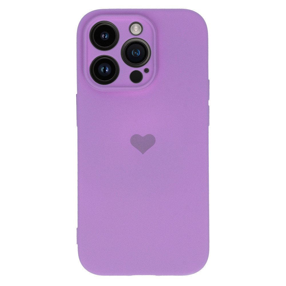 Vennus Valentýnské pouzdro Heart pro iPhone 13 Pro - fialové