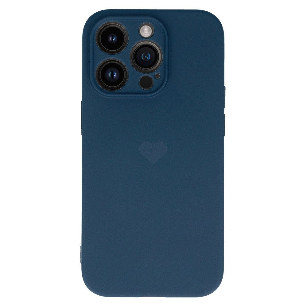 Vennus Valentýnské pouzdro Heart pro iPhone 13 Pro Max - tmavě modré