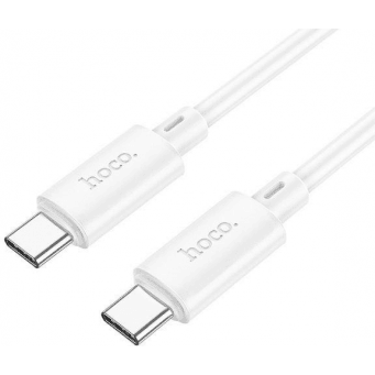 Data kabel HOCO X88 Gratified, USB-C/USB-C (PD), 3A, 60W, 1m, bílá HOCO 477164 6931474783370