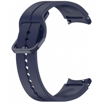 Řemínek pro hodinky Samsung Galaxy Watch 4 / Watch 5 silikonový, tmavě modrá Ostatní 477281 5903396204630