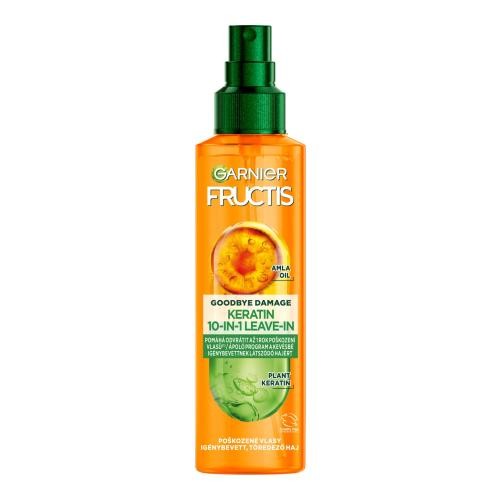 Garnier Fructis Goodbye Damage Keratin 10-In-1 Leave-In 150 ml bezoplachový sprej pro obnovu poškozených vlasů pro ženy