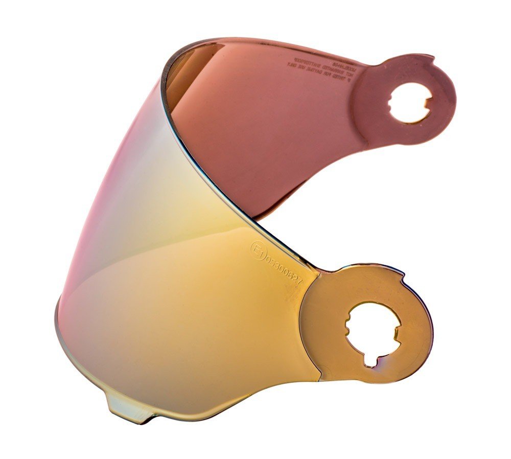 Cassida Plexi pro přilby Fibre zrcadlové zlaté, antifog