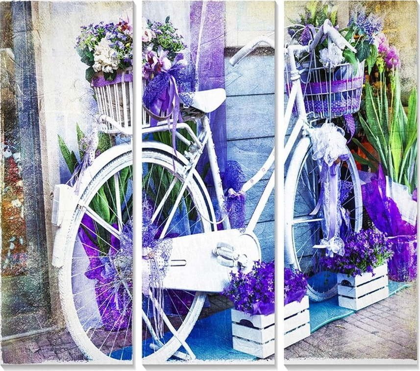 Obrazy v sadě 3 ks 20x50 cm Lavender – Wallity