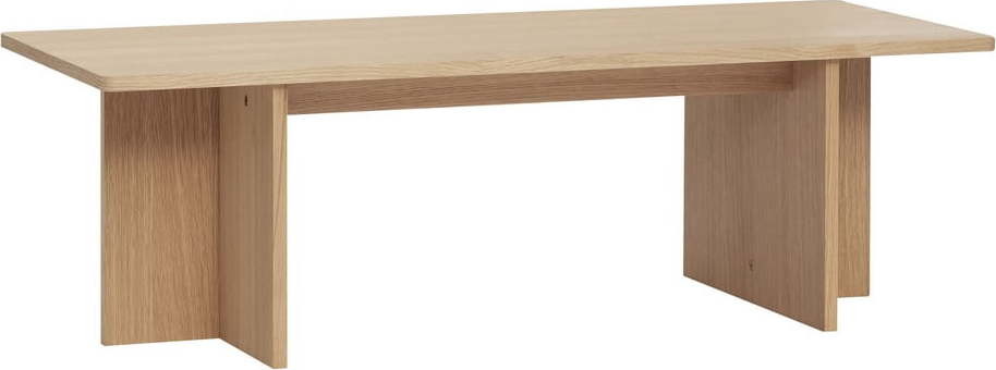 Konferenční stolek z dubového dřeva Hübsch Split, 120 x 50 cm