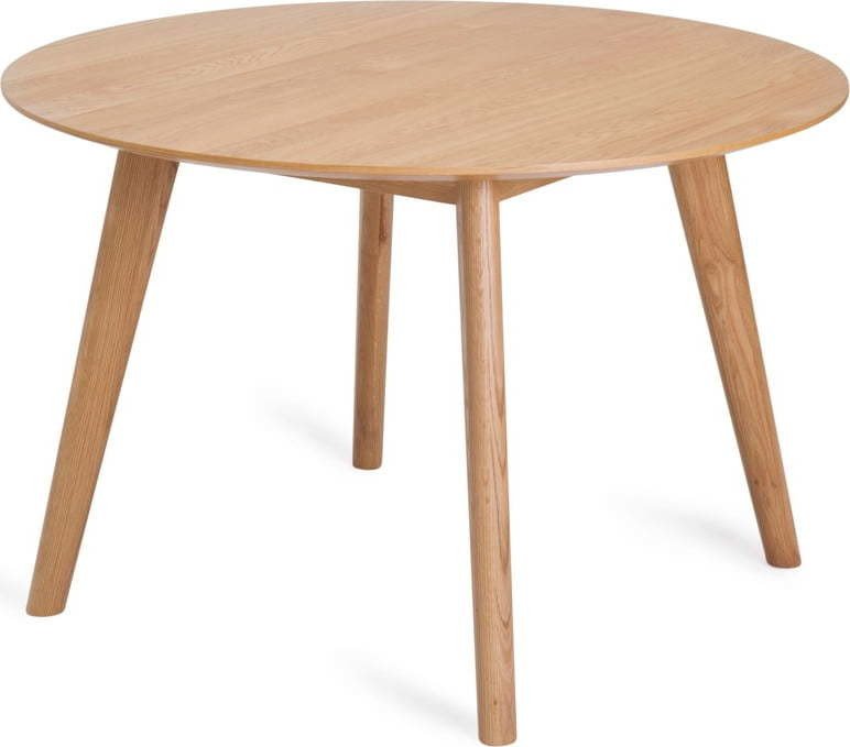 Kulatý jídelní stůl v dekoru dubu ø 115 cm Rho – Unique Furniture