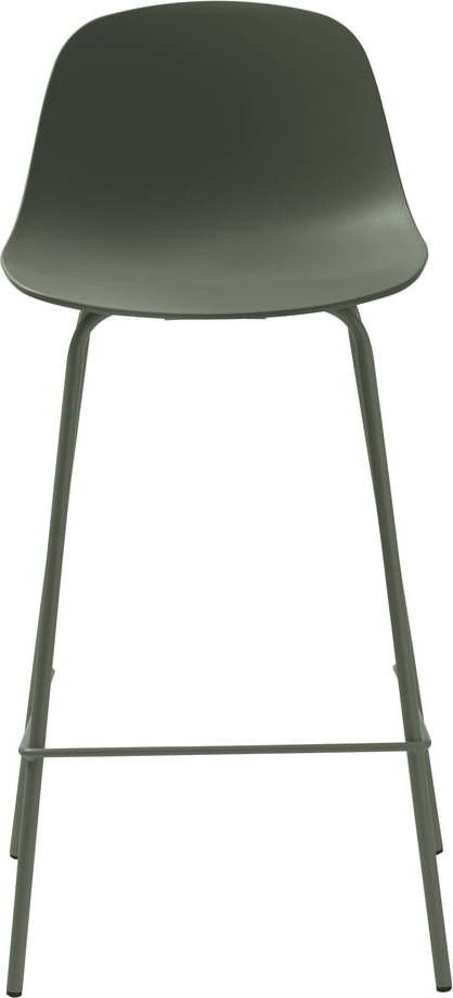 Khaki plastová barová židle 92,5 cm Whitby – Unique Furniture