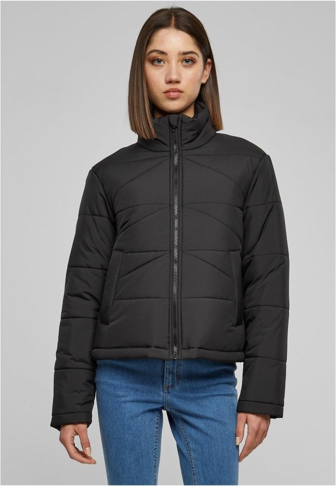 Ladies Arrow Puffer Jacket - black 3XL
