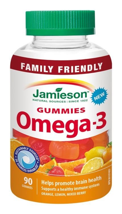 Jamieson Gummies Omega-3 90 želatinových pastilek