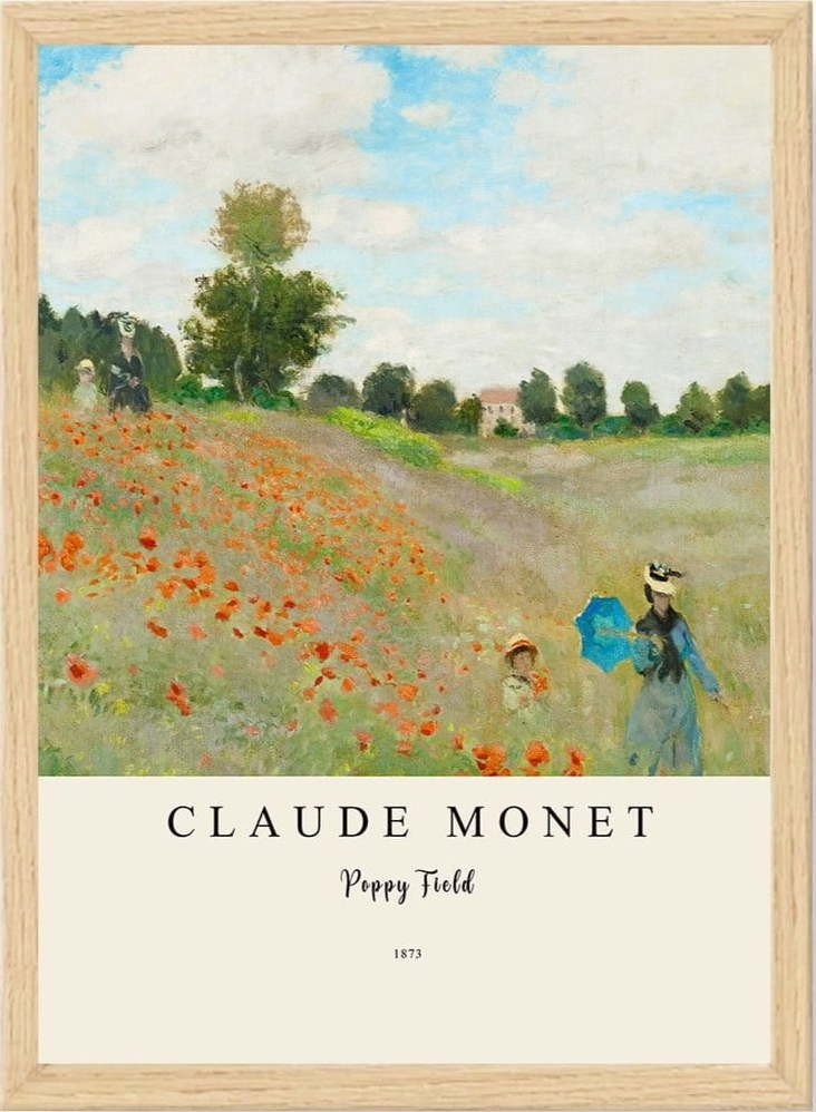 Plakát v rámu 55x75 cm Claude Monet – Wallity