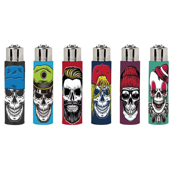 Zapalovač Clipper FCP11RH Pop Covers Bone Gentlemen