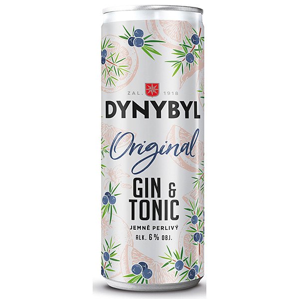 Gin Dynybyl Original&Tonic 0,25l plech 6%