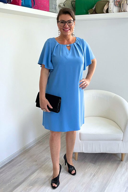 Modré společenské šaty Trynite 42