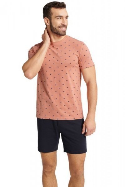 Henderson Freon 40681 broskvové Pánské pyžamo 2XL broskvová