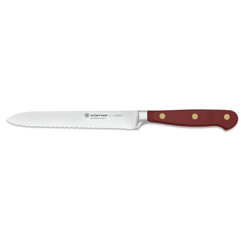 Nůž na uzeniny CLASSIC COLOUR 14 cm, sumacově červená, Wüsthof