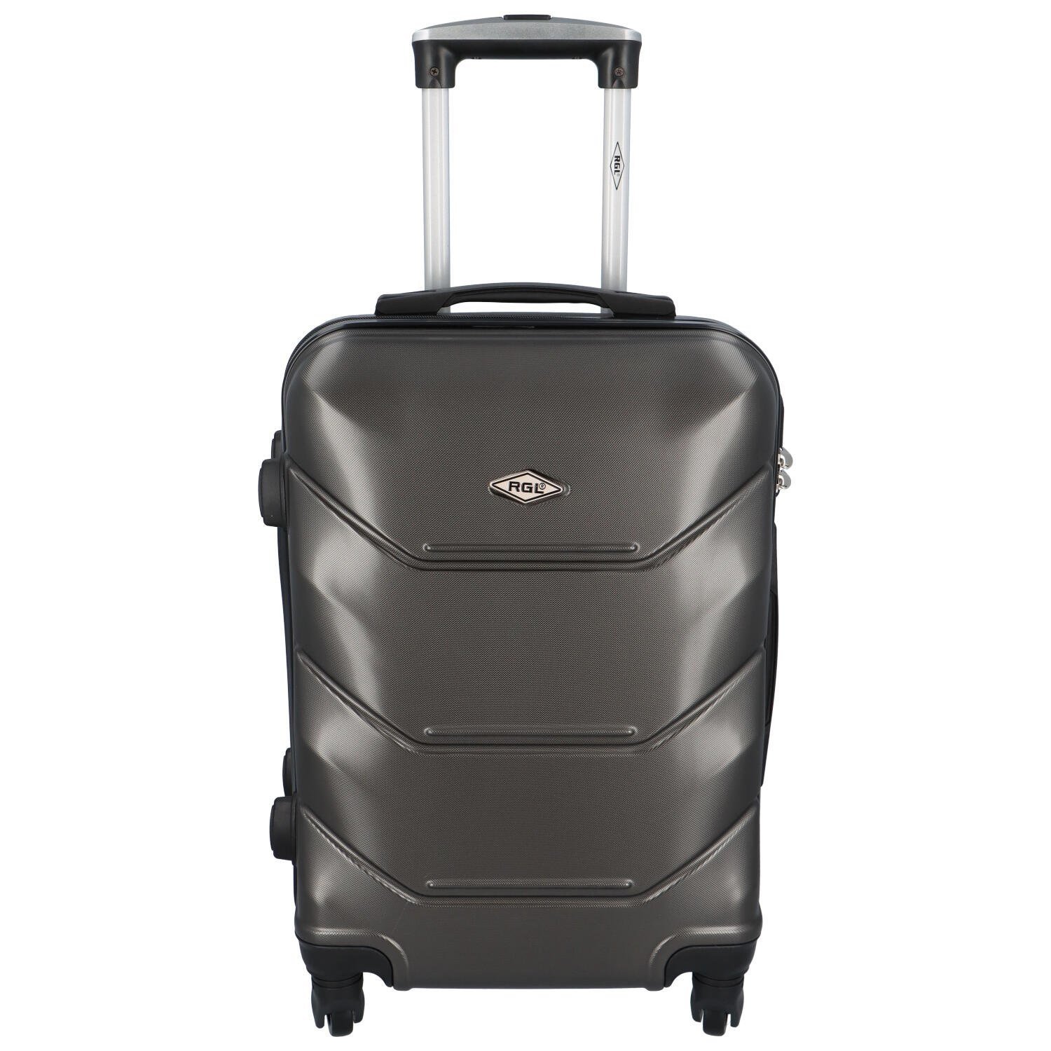 Cestovní pilotní plastový kufr Sonrado vel. S, tmavě šedá