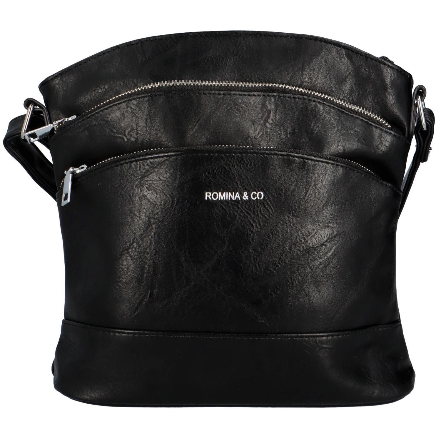 Trendová dámská koženková crossbody Creato, černá