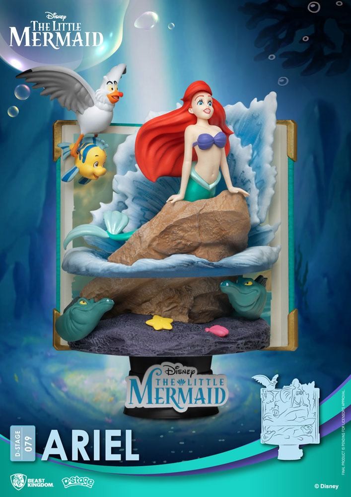 Beast Kingdom Toys | Disney - D-Stage PVC Diorama Ariel (Book Series) 15 cm
