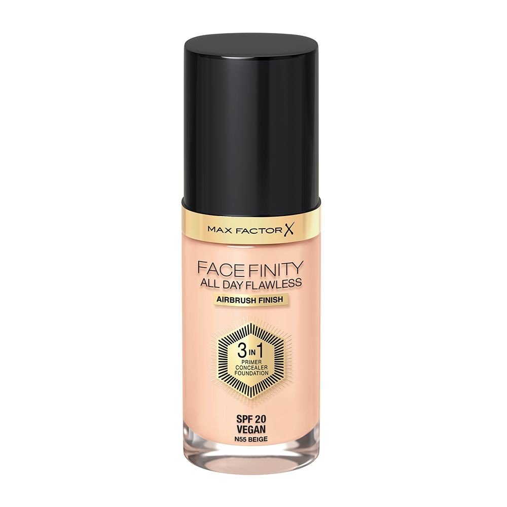Max Factor Facefinity All Day Flawless Flexi-Hold 3in1 Primer Concealer Foundation SPF20 tekutý make-up 3v1 75 30 ml