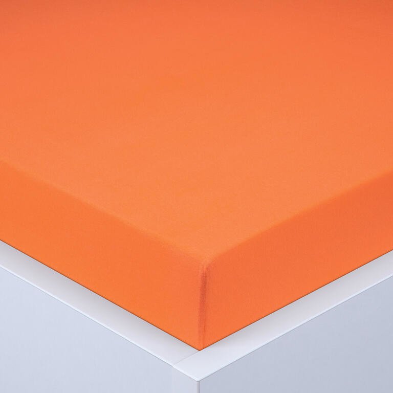 Napínací prostěradlo jersey EXCLUSIVE oranžové 90 x 200 cm