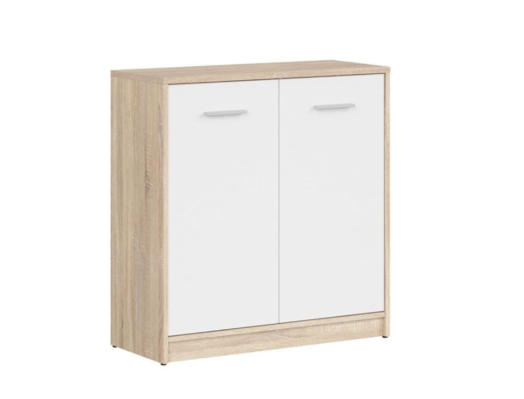 BRW NEPO PLUS skříňka KOM2D, dub sonoma/bílá