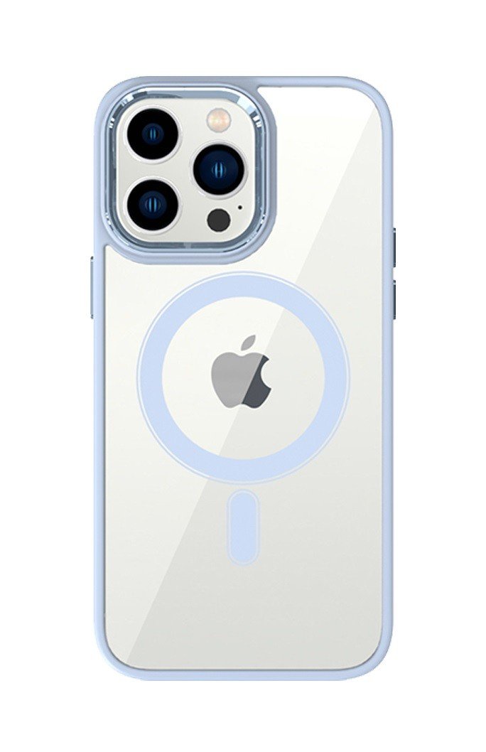 Kryt Tel Protect Magnetic iPhone 14 Pro pevný s modrým rámečkem 97578
