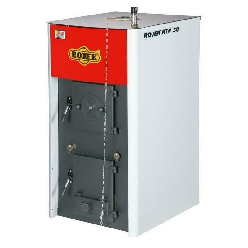 Kotel s ručním přikládáním Rojek KTP 30 na hnědé uhlí, dřevo