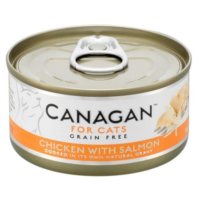 CANAGAN Chicken with salmon konzerva pro kočky 75 g