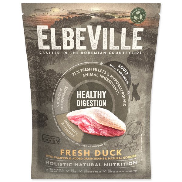 ELBEVILLE Adult Mini Fresh Duck Healthy Digestion vzorek 100g