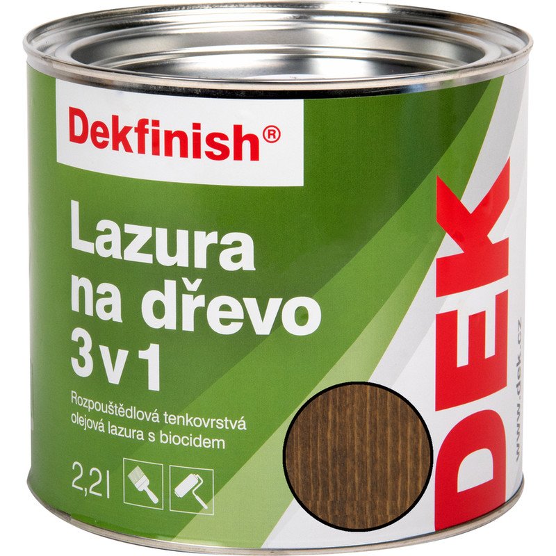 Lazura na dřevo DEKFINISH 3v1 wenge, 5 l