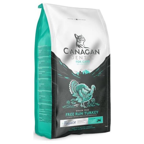 CANAGAN Dental Free run turkey granule pro kočky 1 ks, Hmotnost balení: 1,5 kg