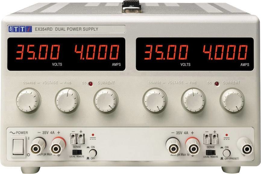 Aim TTi EX354RD laboratorní zdroj s nastavitelným napětím 0 - 35 V/DC 0 - 4 A 280 W Počet výstupů 2 x