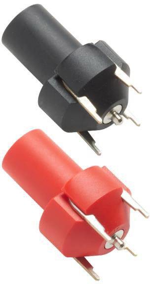 Pomona Electronics 73096-2 Inline 4 mm bezpečnostní zdířka pro DPS červená