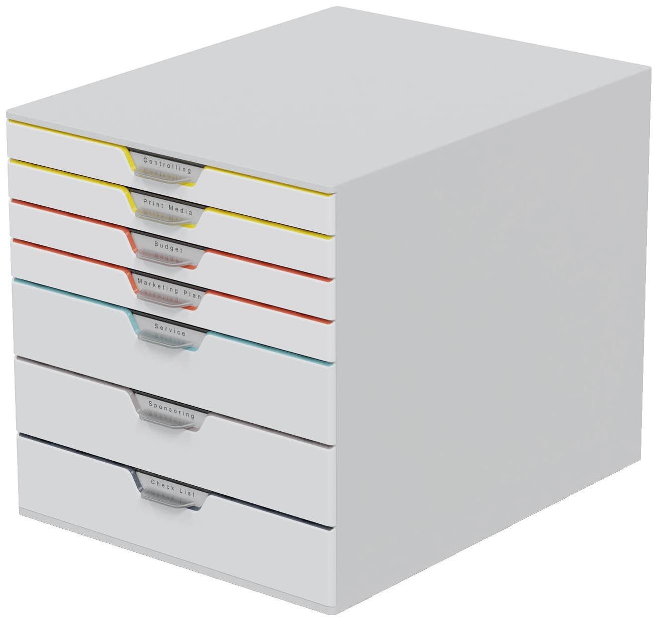 Durable VARICOLOR® MIX 7 762727 box se zásuvkami šedá DIN A4, DIN C4 Počet zásuvek: 7