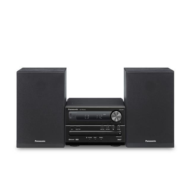 Panasonic SC-PM254EG-K stereo systém Bluetooth, CD, DAB plus , FM, USB, 2 x 10 W černá