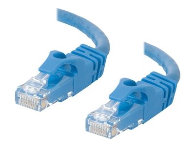 C2G Cat6 Booted Unshielded (UTP) Network Patch Cable - Patch kabel - RJ-45 (M) do RJ-45 (M) - 5 m - UTP - CAT 6 - lisovaný, provedení bez hrbolků, licna - modrá