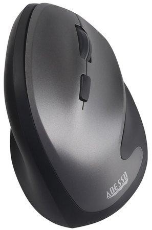 Adesso iMouse A20/ bezdrátová myš 2,4GHz/ vertikální ergonomická/ antimikrobiální/ optická/ 1000/1600/2400 DPI/ USB/ čer, iMouse A20